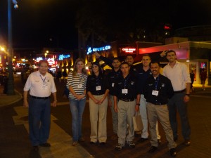 Cal Poly Pomona Student Chapter Members and Faculty Advisor Professor Alvarez on the famous Beale Street in Memphis.